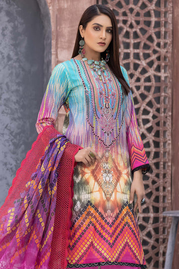Adan Libas Glacier Digital Printed & Embroidered Lawn 2PC 2022 Online Shopping